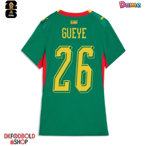 Senegal Pape Gueye #26 Udebanetrøje Dame VM 2026 Kort ærmer